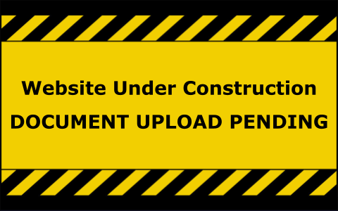 Website Under Construction - Document Upload Pending